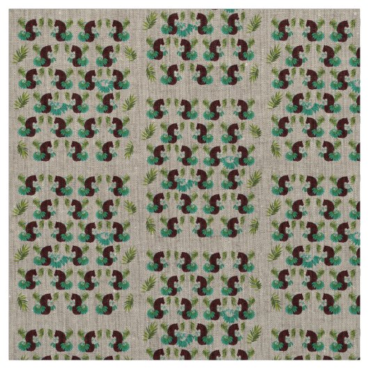 Sitting tijger stof (Swatch)