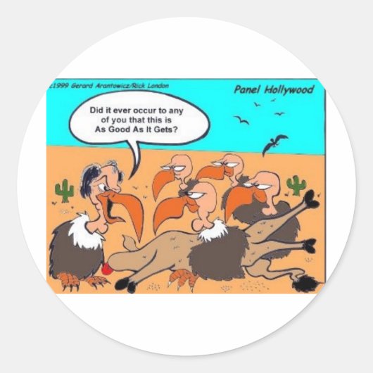 Situatie in de computerwereld ronde sticker (Voorkant)