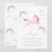 Situatie in Magical Unicorn Kids Kaart (Voorkant / Achterkant)