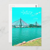 Situatie in Sydney ANZAC Bridge Briefkaart (Voorkant / Achterkant)