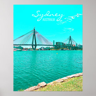 Situatie in Sydney ANZAC Bridge Poster