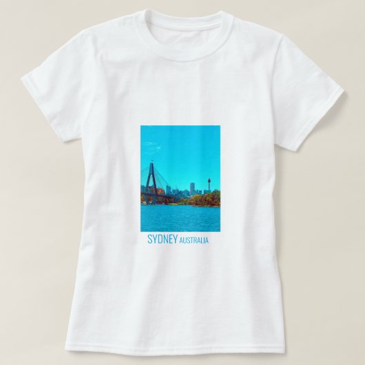 Situatie in Sydney ANZAC Bridge T-shirt (Design voorkant)