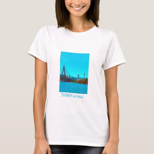 Situatie in Sydney ANZAC Bridge T-shirt (Voorkant)
