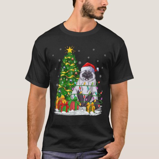 Situatie van de kerstboomstammen die overeenkomen  t-shirt (Voorkant)