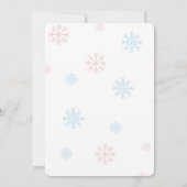 Situatie van vrouwen in de kerstwinter kaart (Achterkant)