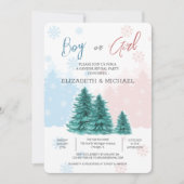 Situatie van vrouwen in de kerstwinter kaart (Voorkant)