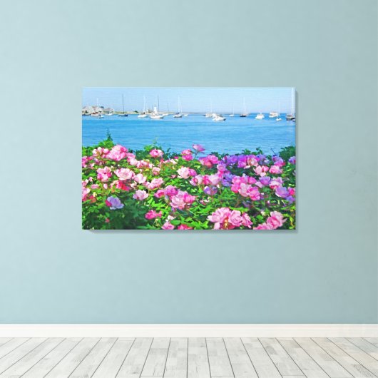 Situeren in Bloom Canvas Afdruk (Insitu (Houten vloer))