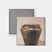 Situla met drie repousse decoratieve banden magneet (Voorkant / Achterkant)