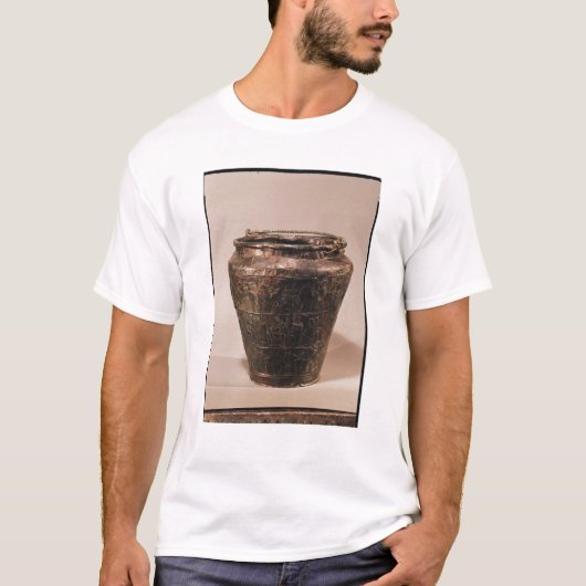 Situla met drie repousse decoratieve banden t-shirt (Voorkant)
