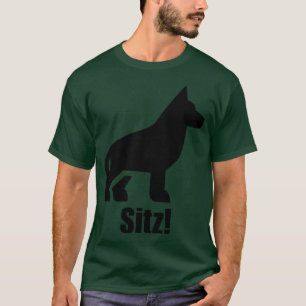 Sitz - Sit - Duitse herdershond training T-shirt