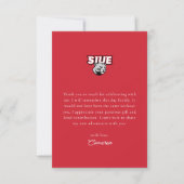 SIUE Afstuderen Bedankkaart (Voorkant)