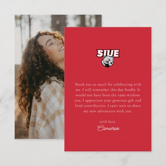 SIUE Afstuderen Bedankkaart (Voorkant / Achterkant)