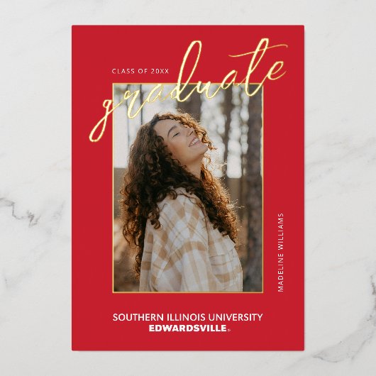 SIUE Afstuderen Folie Uitnodiging (Voorkant)