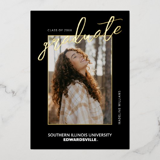 SIUE Afstuderen Folie Uitnodiging (Voorkant)