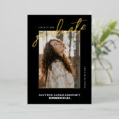 SIUE Afstuderen Folie Uitnodiging (Staand Voorkant)