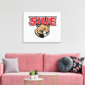 SIUE Cougars Canvas Afdruk (Insitu (Woonkamer))