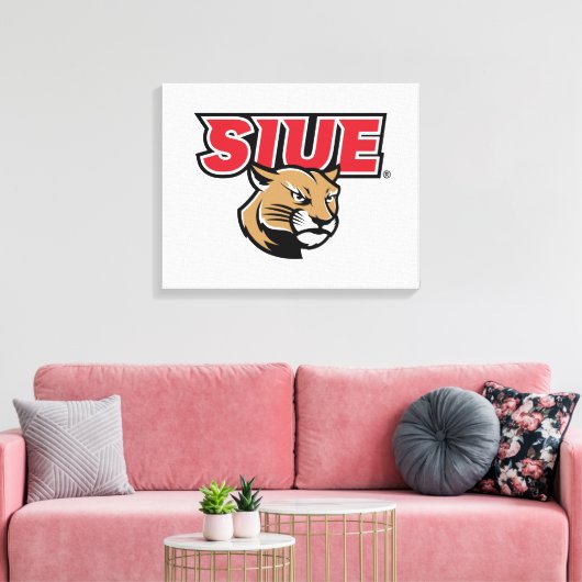 SIUE Cougars Canvas Afdruk (Insitu (Woonkamer))