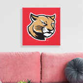 SIUE Cougars Canvas Afdruk (Insitu (Woonkamer))