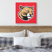 SIUE Cougars Canvas Afdruk (Insitu (Slaapkamer))