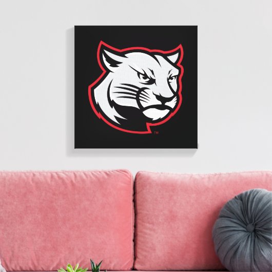 SIUE Cougars Canvas Afdruk (Insitu (Woonkamer))