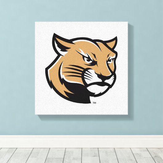SIUE Cougars Canvas Afdruk (Insitu (Houten vloer))