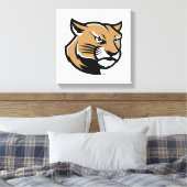 SIUE Cougars Canvas Afdruk (Insitu (Slaapkamer))