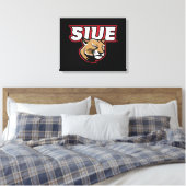SIUE Cougars Canvas Afdruk (Insitu (Slaapkamer))