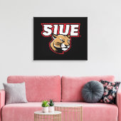 SIUE Cougars Canvas Afdruk (Insitu (Woonkamer))