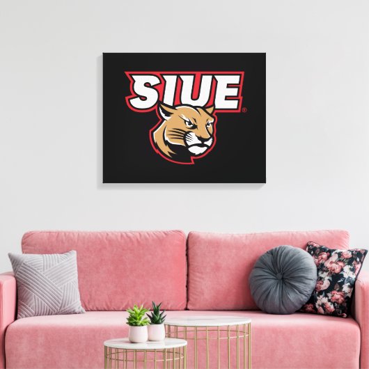 SIUE Cougars Canvas Afdruk (Insitu (Woonkamer))
