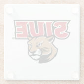 SIUE Cougars Glazen Onderzetter (Achterkant)
