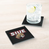 SIUE Cougars Glazen Onderzetter (Schuin)