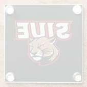 SIUE Cougars Glazen Onderzetter (Achterkant)