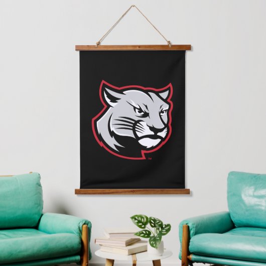 SIUE Cougars Hangend Wandkleed (Woonkamer)