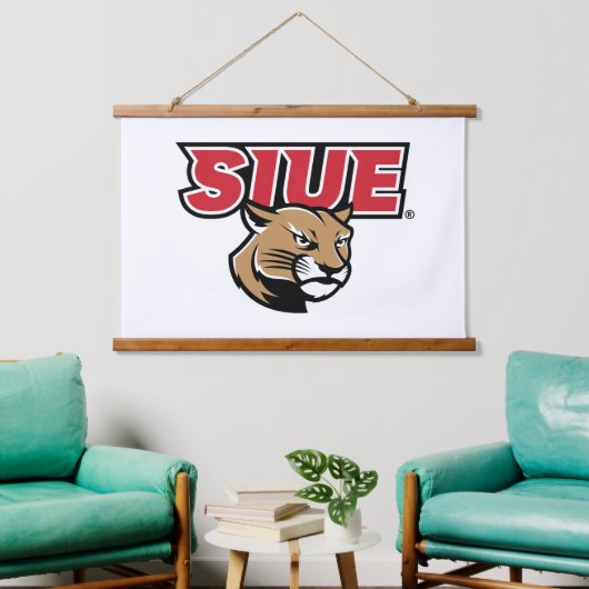SIUE Cougars Hangend Wandkleed (Woonkamer)