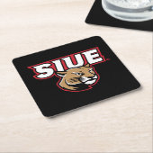 SIUE Cougars Kartonnen Onderzetters (Schuin)
