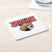 SIUE Cougars Kartonnen Onderzetters (Schuin)