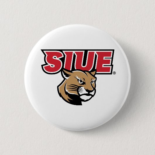 SIUE Cougars Ronde Button 5,7 Cm (Voorkant)