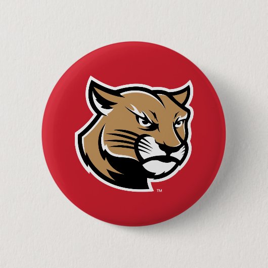 SIUE Cougars Ronde Button 5,7 Cm (Voorkant)