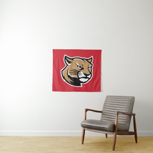 SIUE Cougars Wandkleed (In Situ (horizontaal))
