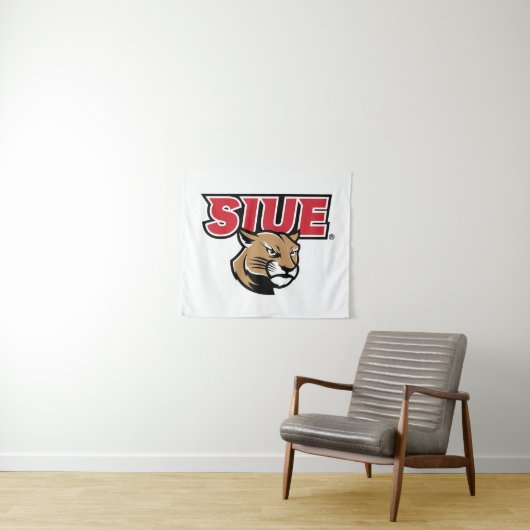 SIUE Cougars Wandkleed (In Situ (horizontaal))