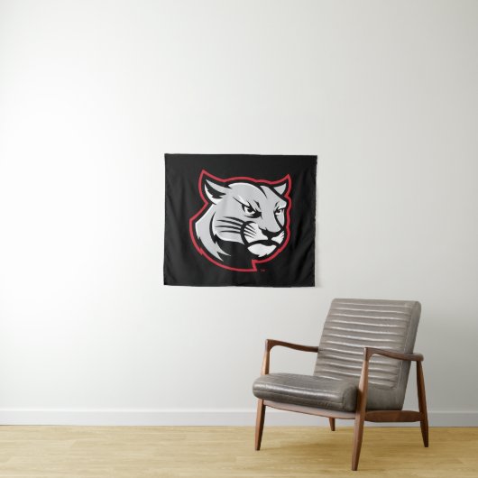 SIUE Cougars Wandkleed (In Situ (horizontaal))