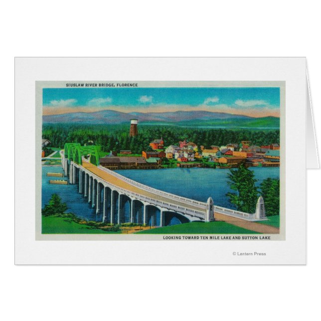 Siuslaw River Bridge in Florence, Oregon (Voorkant Horizontaal)