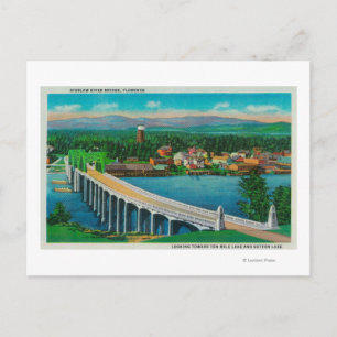 Siuslaw River Bridge in Florence, Oregon Briefkaart
