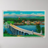 Siuslaw River Bridge in Florence, Oregon Poster (Voorkant)