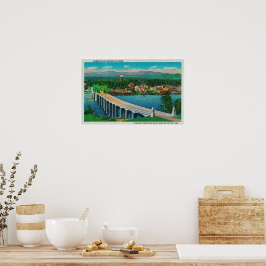 Siuslaw River Bridge in Florence, Oregon Poster (Keuken)