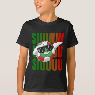 Siuuu Grappige Voetbal Footbyll Jongens Mannen Vro T-shirt