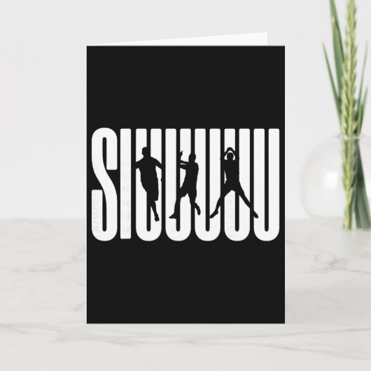 Siuuu Soccer Lovers Present For Fan Kid's Boys  Kaart (Voorkant)