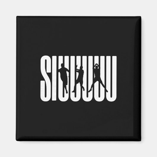 Siuuu Soccer Lovers Present For Fan Kid's Boys  Magneet (Voorkant)