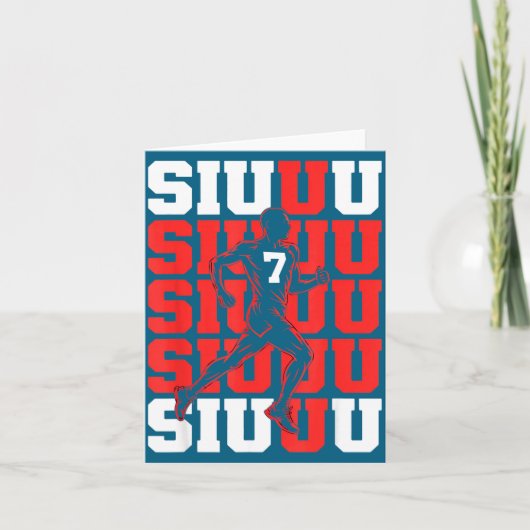 Siuuuu Fan Soccer Lovers Soccer s Player Joke Kaart (Voorkant)