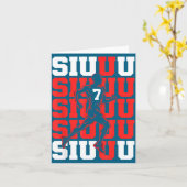 Siuuuu Fan Soccer Lovers Soccer s Player Joke Kaart (Gele Bloem)